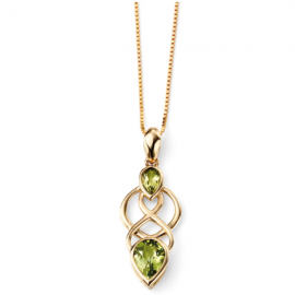 PERIDOT GOLD NECKLACE 